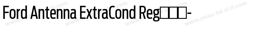 Ford Antenna ExtraCond Reg的斜体字体转换